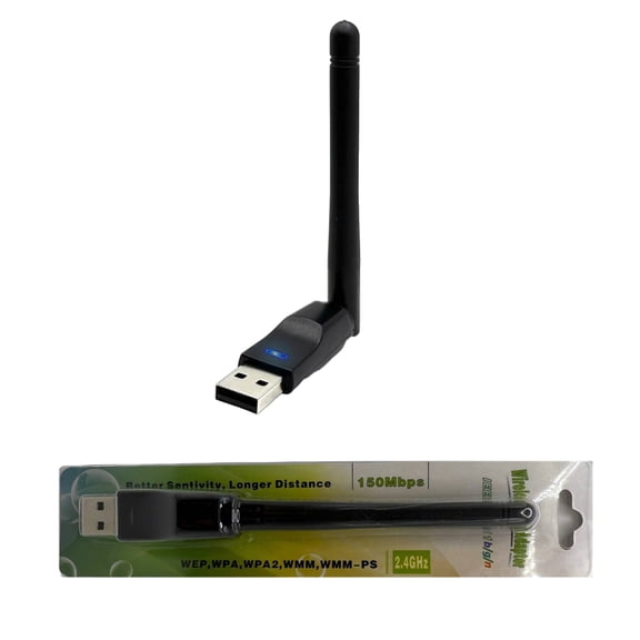 USB WiFi Adapter for Linux, Tails, Mint, Ubuntu, Fedora and Windows, 2.4GHz MT7601U Plug-and-Play Dongle