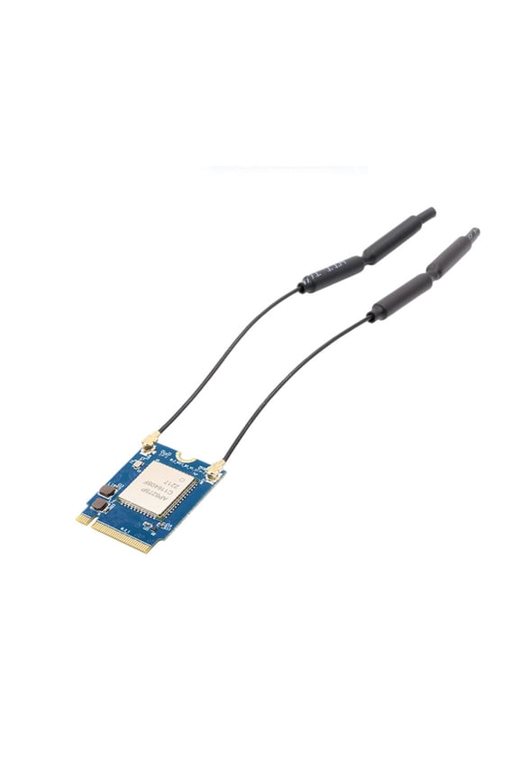 Wi-Fi6 + BT5.0 Network Adapter Module Development Board UART/ PCM PCle Interface 2.4GHz/5GHz MIMO Standard 2 Antennas for Orange Pi 5