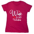 thumbnail image 1 of Wi*e Is My Valen*ine Sarcastic Humor Novelty Funny Women's Casual Tees, 1 of 3