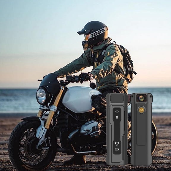 WiFi 1080P Car Motorbike Dash Cam Wireless Remote View IR Night Vision Anti Shake Driving Recorder 180 Degree Rotating Lens Vehicle Riding Camera