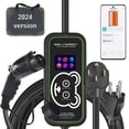 thumbnail image 1 of [WiFi 40A] J1772 Electric Vehicle (EV) Charger 20’, 40A, WiFi Control, Standard Outlet120VAC Compatible, NEMA 14-50 Plug, Wireless Smart Features, App Monitoring, 1 of 8