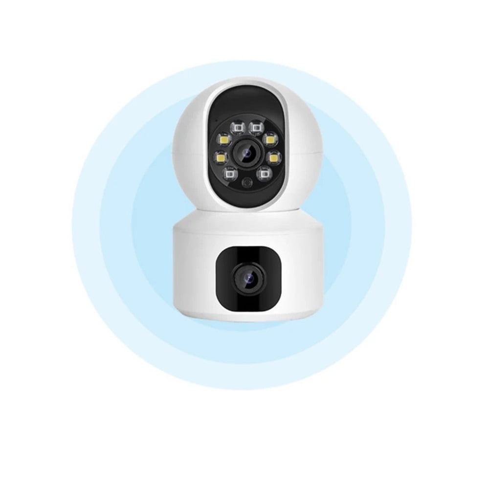 WiFi 4K 8MP Dual Screen WiFi IP Camera Indoor Two Way Audio IP Wireless CCTV Video Surveillance Mini Baby Monitor