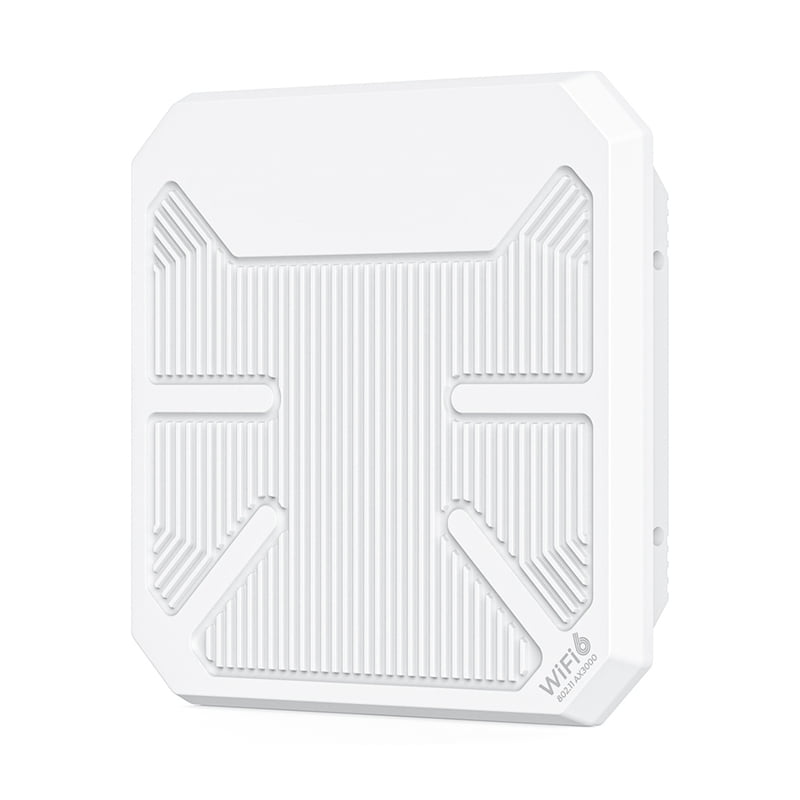 WiFi 6 AX3000 Dual-Band Long Range Outdoor AP with PoE and IP67 Waterproof 2.4GHz 5GHz Wireless AP Outdoor Router (US)