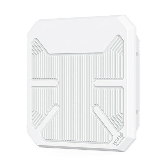 WiFi 6 AX3000 Dual-Band Long Range Outdoor AP with PoE and IP67 Waterproof 2.4GHz 5GHz Wireless AP Outdoor Router (US)