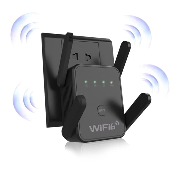 WiFi Range Extender Signal Booster,2.4G&5.8G Wireless Internet Repeater with 4 High Gain Antennas,WiFi Amplifier Supports Repeater/AP Mode,WiFi Signal Extender for Home Basement Garage Apartment