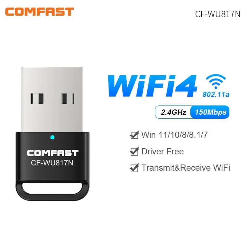WiFi 6 adapter mini USB WiFi 6 dongle network card 2.4GHz uncle WiFi ...