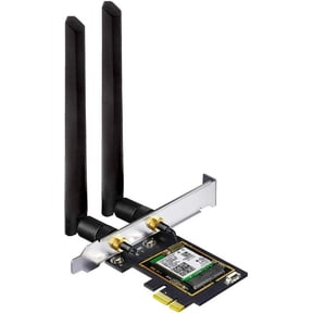 WiFi 6E AX5400 PCIe WiFi Card for Desktop PC (Intel AX210) Bluetooth 5.3, WPA3, 802.11AXE Tri Band Wireless Adapter with MU-MIMO, OFDMA, Ultra-Low Latency, Supports Windows 11, 10 (64bit)