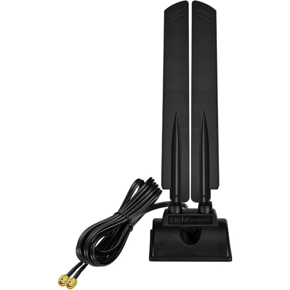 WiFi 6E Antenna Tri-Band 6GHz 5GHz 2.4GHz RP-SMA Magnet Mount Base for PC Desktop Computer Motherboard Bluetooth Card Wireless Router