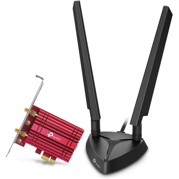 WiFi 6E Intel AX210 AXE5400 PCIe WiFi Card for PC - Magnetic Base