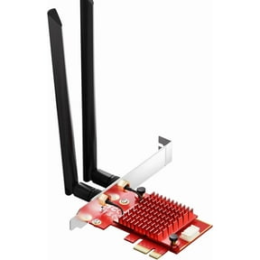 WiFi 6E PCIe Card, Intel AX210 Chip, 5400Mbps Tri-Band