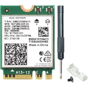 WiFi 6E Wireless Card AX210 NGW M.2/NGFF Bluetooth 5.3 Tri-Band 5400Mbps Network Adapter for PC Laptop Support Windows 10/11 64bit