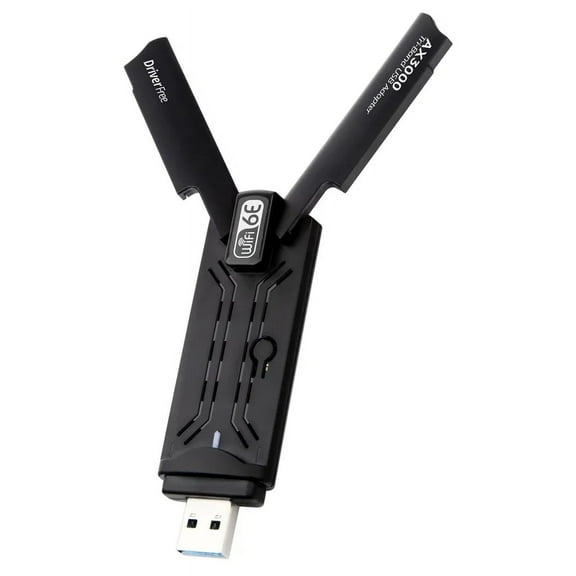 WiFi 6e ax3000 USB 3.0 WiFi adapter 3000mbps tri-band 2.4g/5g/6GHz wireless network card wifi6 dongle driver free Win10/11
