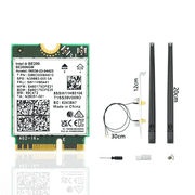 Giizhmy Tri-Band 6GHz/5GHz/2.4GHz M.2 NGFF Bluetooth 5.4 Network Card, BE200 NGW, New