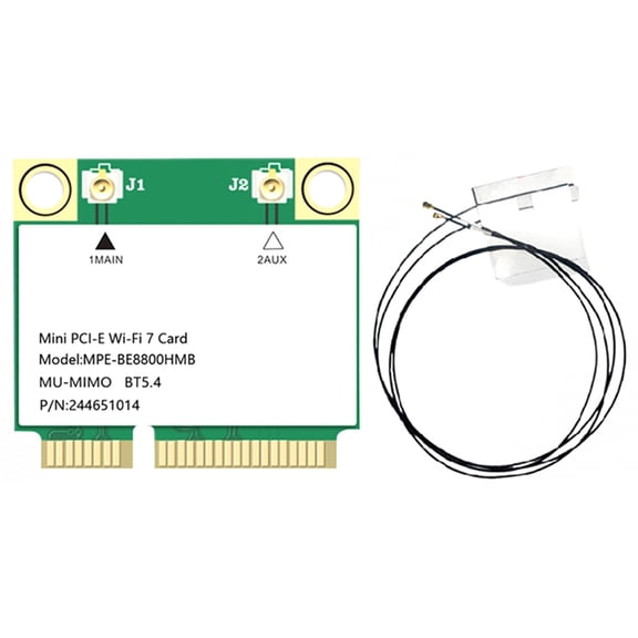 WiFi 7 Mini-Pcie Adapter BE200 8774M Tri Band 2.4G/5G/6Ghz Wireless Network Wifi Card WiFi 7 Adapter for Win10/11