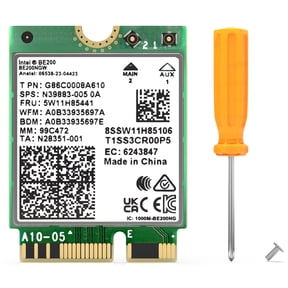 WiFi 7 WiFi Adapter, 8774Mbps Network Card with Bluetooth 5.4/MU-MIMO/WPA3 for Windows 10/11 Laptop