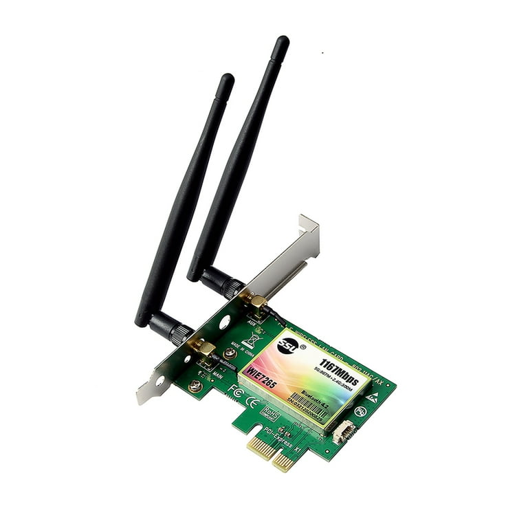 PCIe WiFi Wireless Bluetooth Card 1200Mbps Dual Band Wifi Adapter