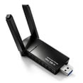 thumbnail image 1 of Atzeste AC1300 USB WiFi Adapter for PC, 1300Mbps Dual 5Dbi Antennas 5G/2.4G Wireless Network Adapter, MU-MIMO WiFi Dongle, for Desktop PC Laptop Windows 11/10/8.1/7/XP, 1 of 6