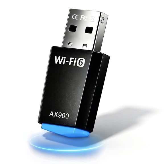 Atzeste AX900 WiFi 6 USB WiFi Adapter, 2.4G/5G Dual Band Wireless Network Adapter for PC Desktop, MU-MIMO WiFi Dongle, Supports Windows 11/10/8/8.1/7