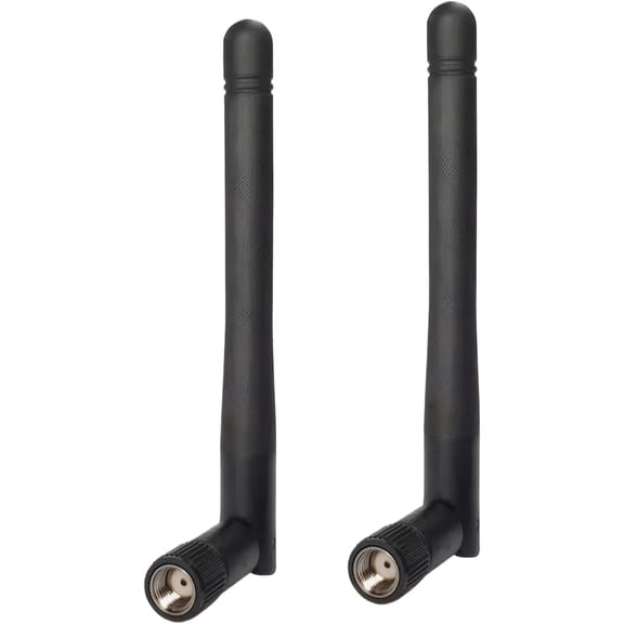 WiFi Antenna 2.4GHz 5GHz 5.8GHz 3dBi Dual-Frequency RP-SMA Male (2 Packs), External Antenna for Network Card USB Adapter WiFi Router