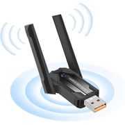 WiFi Bluetooth Adapter,WiFi Adapter for Desktop PC - Dual-Band WiFi6 & Bluetooth 5.4 USB, 900Mbps 2.4/5.8GHz, Plug-and-Play WPA3 Security - Windows 10/11 Compatible for PC/Laptop/Peripherals