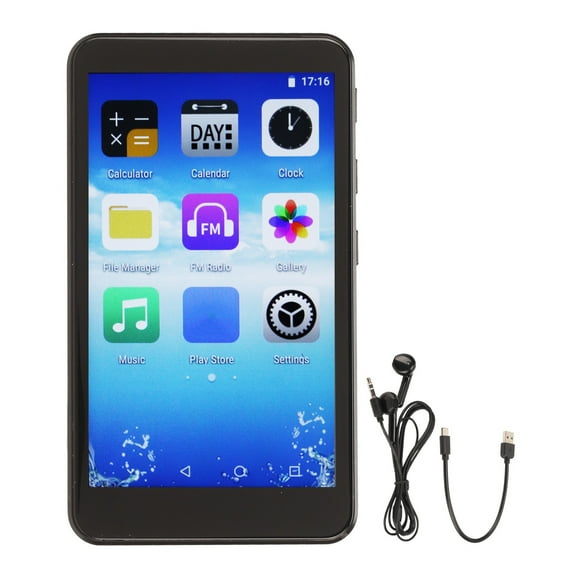 WiFi Bluetooth Mp4 Ai Intelligent HD Noise Reduction Voice Control Touch Screen Portable Mp4 Player with Voice Recorder English, Quad Core 8GB