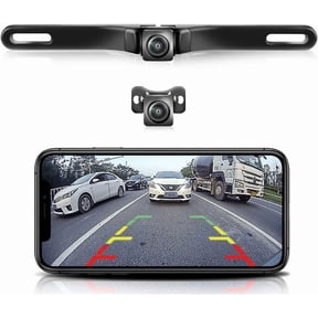 WiFi Car Wireless Backup Camera, 5G 720P HD Car License Plate Rear/Front View Reverse Camera for iPhone iPad Android Smart Phones Tablets Which Support Double Band WiFi