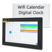 Jazeyeah WiFi Touch Screen Digital Desk Calendar,Smart Electronic Schedule Planner,to-Do List Display,Digital Clock Mode,Desktop Family Calendar(NO APP 10.1 inch Black)