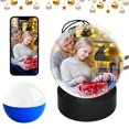thumbnail image 1 of WiFi Digital Photo Frame, 2.7" Round Screen Video Player, Personalized Uploadable Memory Display with APP Control, Unique Keepsake Gift for Couples Anniversary Birthday, 1 of 11