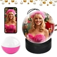 thumbnail image 1 of WiFi Digital Photo Frame, 2.7" Round Screen Video Player, Personalized Uploadable Memory Display with APP Control, Unique Keepsake Gift for Couples Anniversary Birthday, 1 of 11
