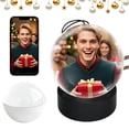 thumbnail image 1 of WiFi Digital Photo Frame, 2.7" Round Screen Video Player, Personalized Uploadable Memory Display with APP Control, Unique Keepsake Gift for Couples Anniversary Birthday, 1 of 11