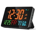 WiFi Digital Wall Clock with Dual Alarm with 7.48" Large LED Screen App