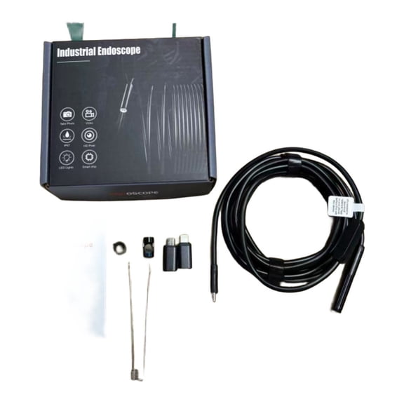 WiFi Dual Lens Borescope 8Mm IP67 Waterproof Industrial Inspection Camera With 2.0MP HD For Android Type-C Devices Real-Time Viewing(3-meter Dual Lens)