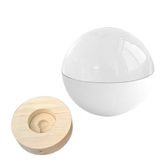 WiFi-Enabled Crystal Ball Digital Display, Digital Photo & Video Display with 3D Effect, Upload Memories, LED Light-Up Sphere for Anniversary/Birthday Gifts