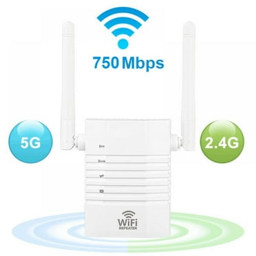 WiFi Extender 2.4 GHz/450 Mbps,5 GHz/750 Mbps WiFi Range Extender, Wireless Signal Booster for Home