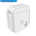 thumbnail image 1 of WiFi Extender 300Mbps 2.4GHz WiFi Booster with 4 External Antennas, Repeater/AP Mode 2-in-1, Ethernet Port, Universal Compatible for Router/Smart TV/Gaming/PC, Easy Setup US Plug (White), 1 of 6