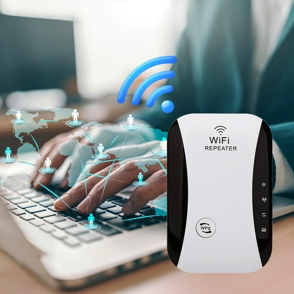 WiFi Extender 300Mbps, WiFi Booster Amplifier for Home, 2.4GHz Range Repeater Signal Extender