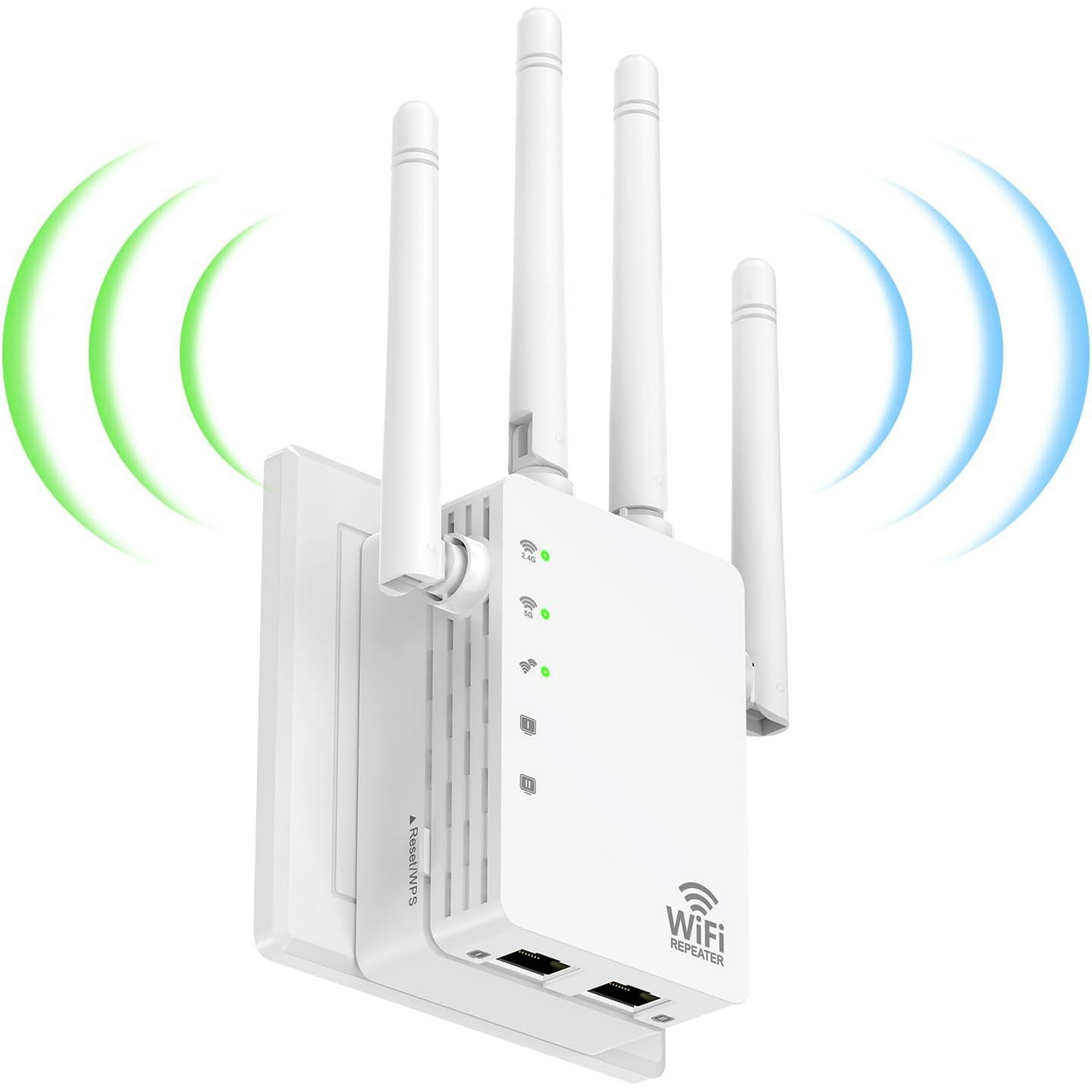 WiFi Extender AC1200, Portata 1200 Mq, 25 Dispositivi, Dual Band 1200 Mbps