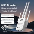 thumbnail image 1 of WiFi Extender Booster with Ethernet Port 1200Mbps WiFi Booster Range Extender Dual Band 5GHz/2.4GHz Wireless Signal Booster WiFi Amplifier Wi-Fi Extension Internet Booster for Home, 1 of 20