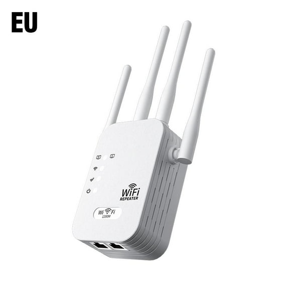 WiFi Extender Booster for Home,WiFi Extender with Ethernet Port,1200Mbps WiFiBooster Dual Band 5GHz/2.4GHz,Internet Repeater Long Range Covers Up to 60 Devices and 9800 Sq.ft