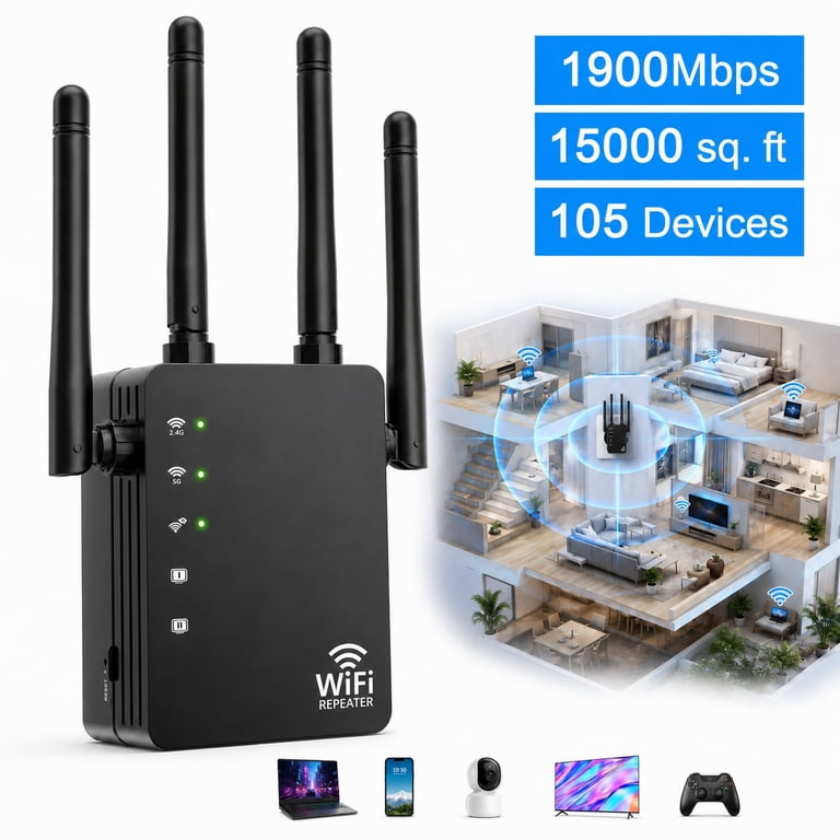 wifi booster box Amazon.com: 2024 Fastest WiFi Extender, WiFi Repeater, WiFi Booster, Covers Up to 9860 Sq.ft and 60 Devices, Internet Booster