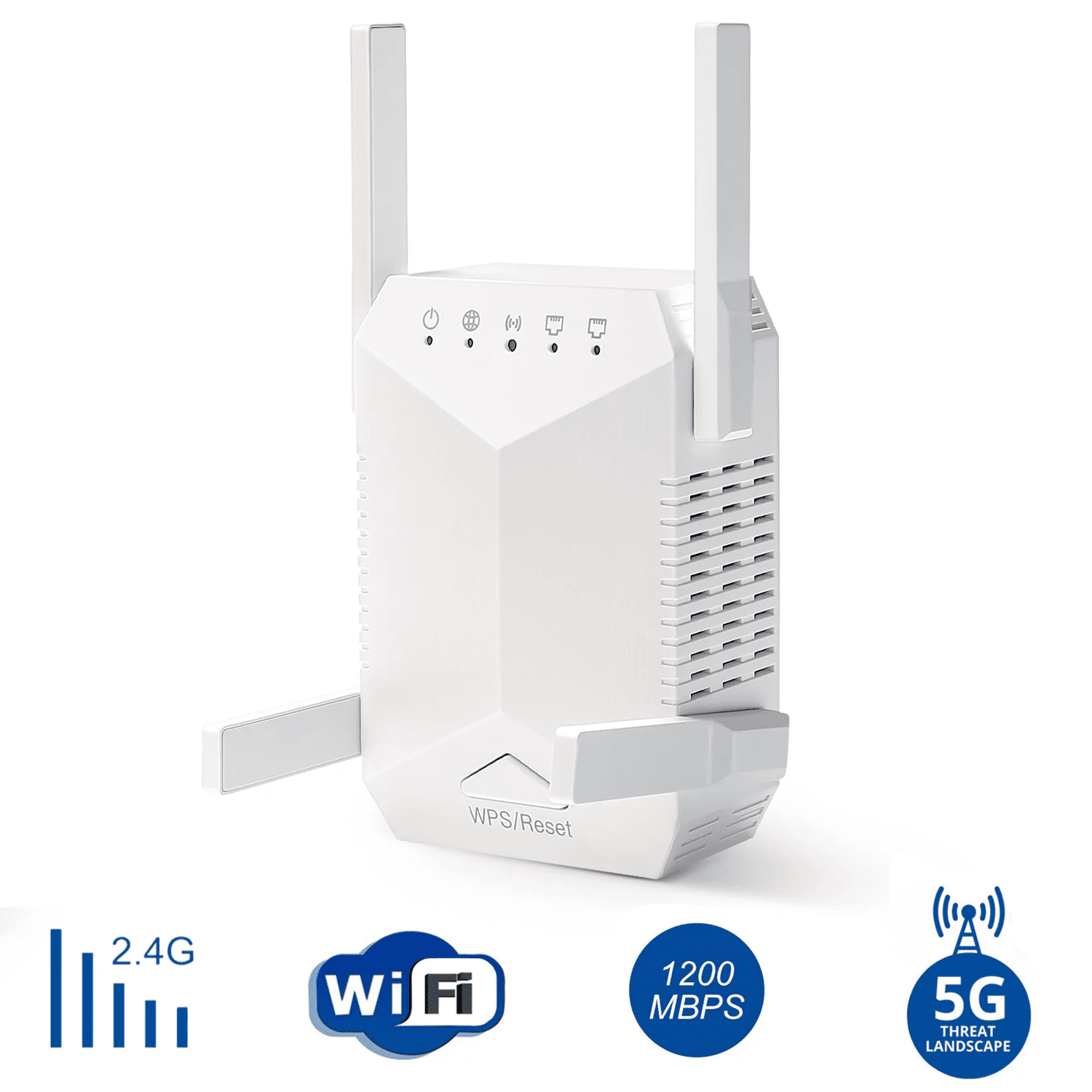 snemand at fortsætte ros WiFi Extender, Covers up to 2500 Sq.ft and 25 Devices, 1200 Mbps Dual Band  2.4G and 5Ghz WiFi Range Extender, Wireless Signal Booster for Home -  Walmart.com