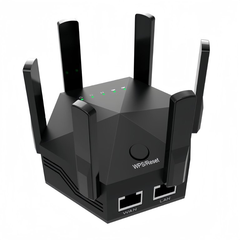WiFi Extender Signal Booster, 6 Antennas WiFi Booster, Up to 10000