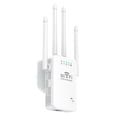 thumbnail image 1 of WiFi Extender Signal Booster for Home Long Range Wireless Internet Repeater with 4 Antennas Gigabit LAN Port Quick Setup Amplify Coverage up to 300m Stable Connection Universal, 1 of 8