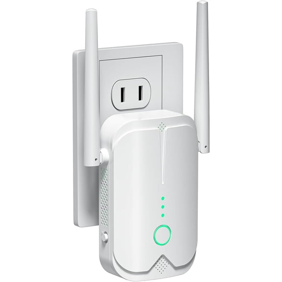 WiFi Extender Signal Booster for Home and Office, Covers Up to 9000 sq.ft, Supports 50 Devices, Wireless Internet Repeater with Ethernet Port, Long Range Amplifier, 1-Key Setup, Access Point, Alexa C