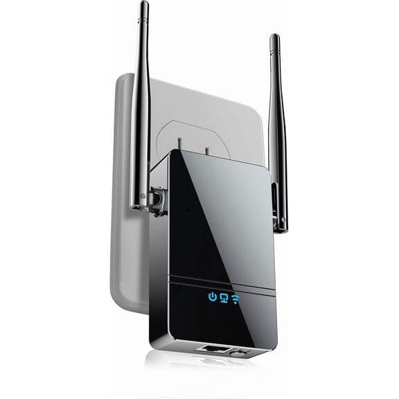 WiFi Extender Signal Booster, Next Generation Internet Booster for Home, 4X Faster Speeds, Covers up to 10,000 sq.ft, Wi-Fi Repeater with Ethernet Port, Wireless Long Range Amplifier, Easy Setup in B