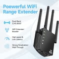 thumbnail image 1 of WiFi Extender Signal Booster for Home, Long Range Internet Booster with Ethernet Port, WiFi Repeater up to 12880 Sq Ft and 105 Devices, 1 of 11