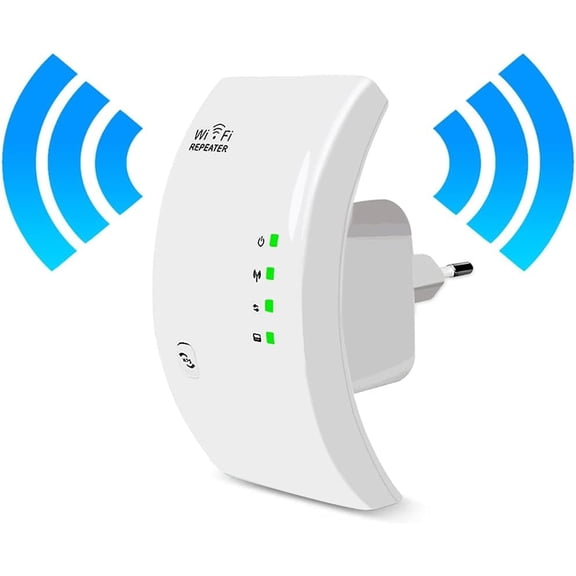WiFi Extender, Wireless WiFi Signal Booster, 300Mbps Wireless WiFi Repeater, 300Mbps 2.4GHz WiFi Range Extenders Wireless Internet Repeater with Ethernet Port, Multiple Device Support