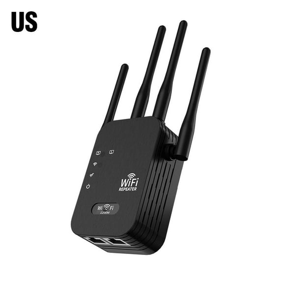 WiFi Extender with Ethernet Port, Dual Band 5GHz/2.4GHz, Signal Enhancement for Eliminating Dead Zones, Multiple Modes, for Home/Office Use