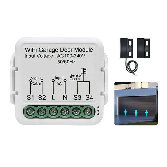 WiFi Garage Door Opener Controller Smart Automatic Garage Door Switch APP Remote Control ,Universal Remote Adapter
