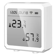 WiFi Hygrometer Thermometer Wireless Temperature Humidity Monitor with App Alerts Indoor Outdoor Temperature Humidity Sensor Compatible with Alexa Google Assistant for Home Greenhouse Cellar